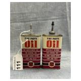 2 Different Phillips 66 Fine Parts Handy Oilers