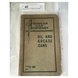 Antique American Can Company Oil Can Catalog