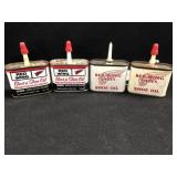 (4) Red Wing Boot & Shoe Oil Cans