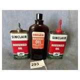 Sinclair Handy Oilers & Bottle