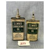 2 S.S. White Lubricating Oil Handy Oilers