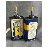 (2) Sunoco Household Oil Cans
