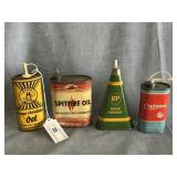 Group of Import Handy Oiler Cans