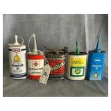 Group of Foreign Handy Oil Cans