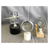 3 Vintage Lincoln Premier Hood Ornaments