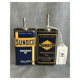Sunoco Lead Top Household Oil Cans