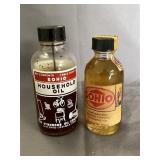 Screw Top Glass Sohio Household Oil Bottles