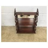 Mahogany Hanging Shelf