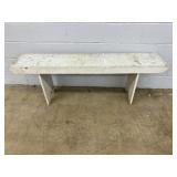 Painted Mortis Leg Bench
