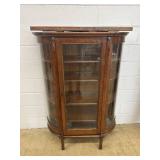 Bow Front China Cupboard