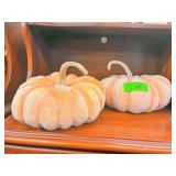 Pair of Decorative Pumpkins