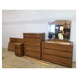 4 Piece Mid Century Bedroom Suite