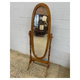 Large Standing Oval Mirror