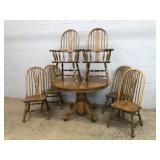 7 Piece Oak Dining Set
