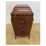 Victrola Record Player & Cabinet