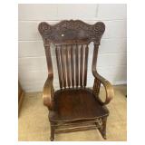 Vintage Decorated Rocking Chair