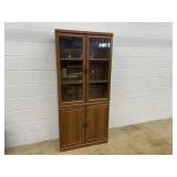 Glass Door Particle Board Bookshelf