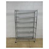 Metal Rolling Storage Shelving Unit