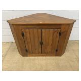 Vintage Pine Corner Cabinet