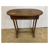 Antique Oval End Table