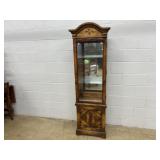 Lighted Mirrored Back Curio Cabinet