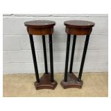 Pair of Vintage Pedestal Plant Stands