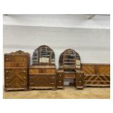 Depression Era Waterfall Bedroom Suite