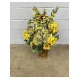 Large Vase of Artificial Flowers