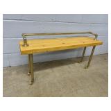 Modern Rolling End Table