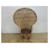 Wicker High Back Chair