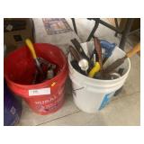 (2) Buckets of Hand Tools
