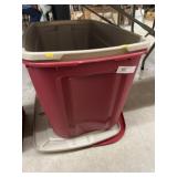 (2) Plastic Totes and Lids