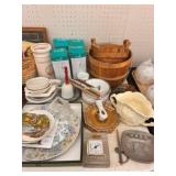 Hull Pitcher, Mugs and Vintage Kitchenwares
