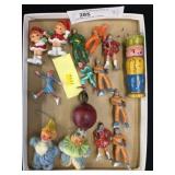 Cast Metal Figurines with Ornaments