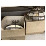 Pair of Glass Hanging Lights
