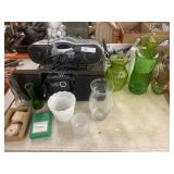 Radios, Glass Vases