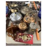 Copper, Brass and Metal Teapots