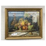 Still Life Framed Print and Framed Girl w/ Rabbit