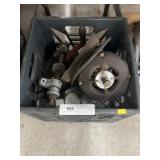 Milk Crate, Motor, Jack, Tools