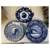Flow Blue, Transferware, Historical Blue Chinaware
