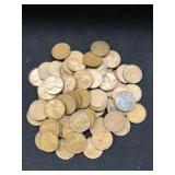 Unsorted Wheat Back Pennies