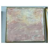 Pair of Signed Decorative Wall Paintings