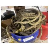 Vintage Pulleys and Rope