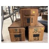 (3) Wooden Cigar Molds