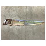 Decorative Hand Painted Saw