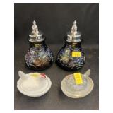 Glass Chicken Salts with Shakers