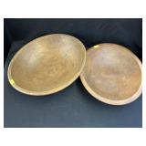 (2) Turned Wood Bowls