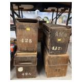 (4) Wooden Cigar Molds