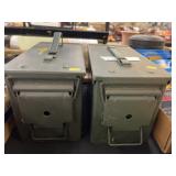 (2) Metal 50 Cal Ammo Boxes
