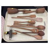 Antique Kitchen Wooden Wares and Grater